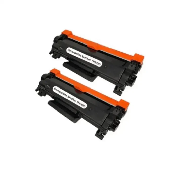 Compatible Brother TN2420 Black Toner Cartridge (Set of 2)