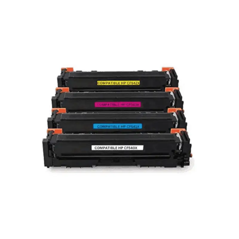 Compatible HP CF540X / CF541X / CF542X / CF543X Toner Cartridges Multipack