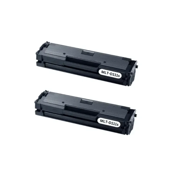 Compatible Samsung MLT-D111s Black Toner Cartridge (Pack of 2)