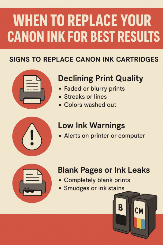 When to Replace Your Canon Ink for Best Results