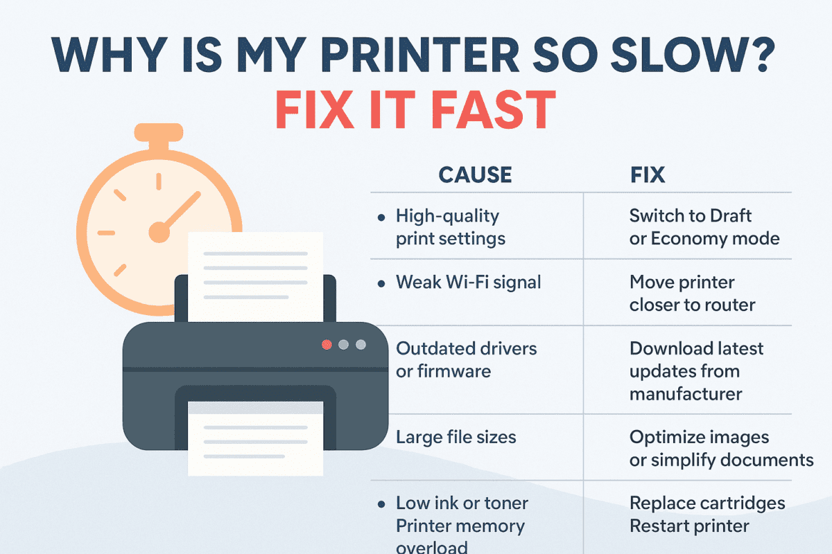 Why Is My Printer So Slow Fix It Fast