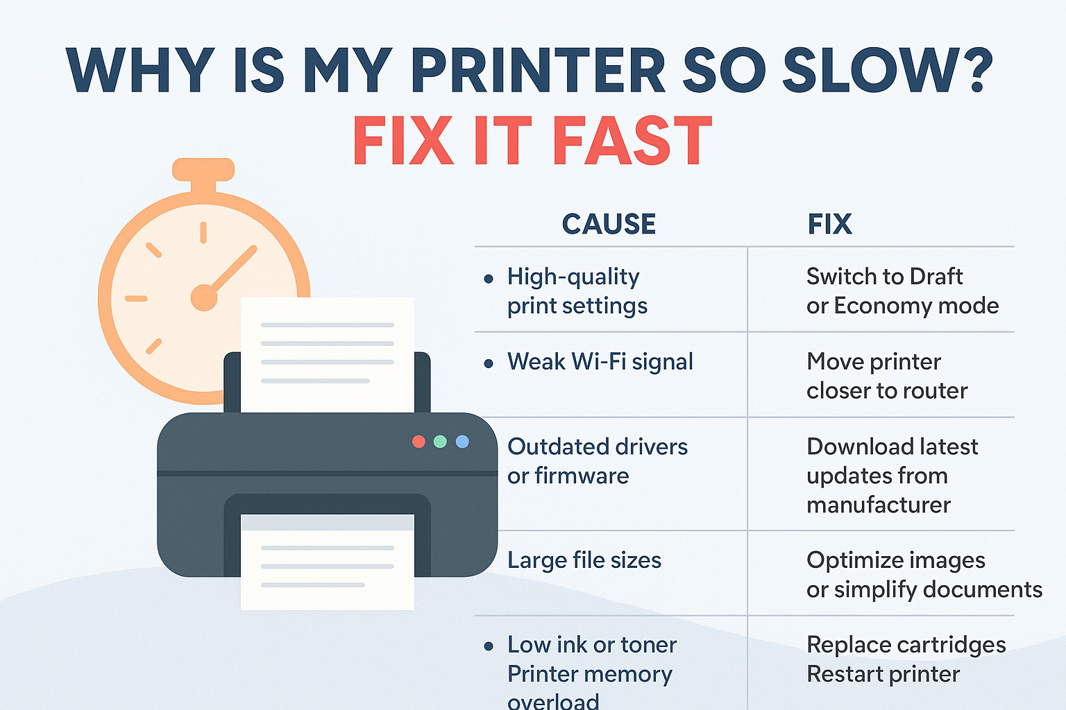 Why Is My Printer So Slow Fix It Fast