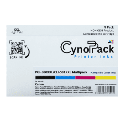 canon 580xxl 581xxl multipack printer inks