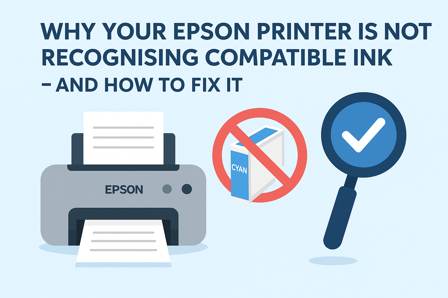 Why Your Epson Printer Is Not Recognising Compatible Ink - And How to Fix It