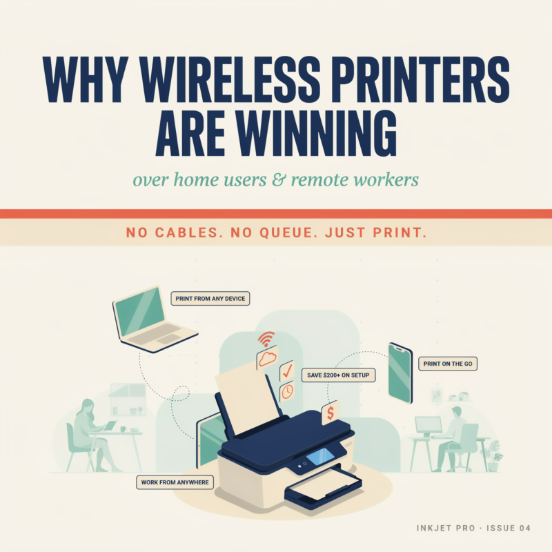 Why Wireless Printers Are Winning Over Home Users and Remote Workers