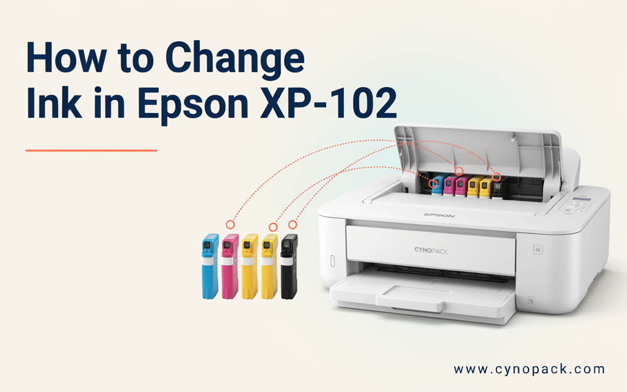 How to change ink in Epson XP-102