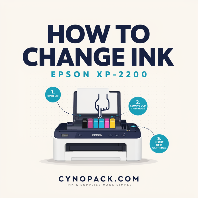 how to change ink in Epson XP-2200
